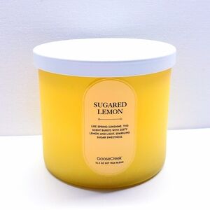 Goose Creek SUGARED LEMON Large 3-Wick Scented Candle, 14.5 Oz